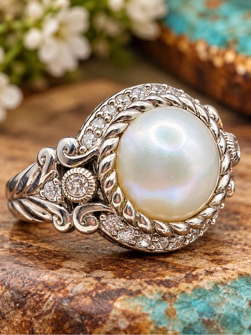 Judith Ripka Pearl ring